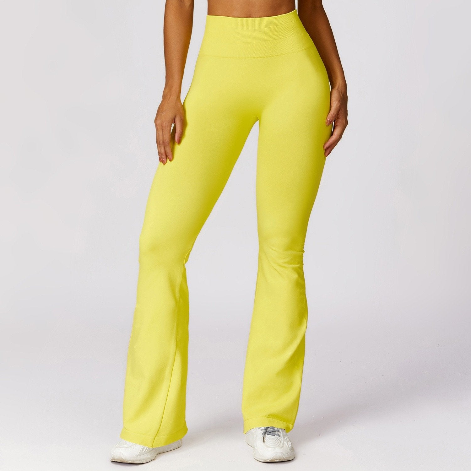 Tight Sport Pants With Wide Leg And Seamless