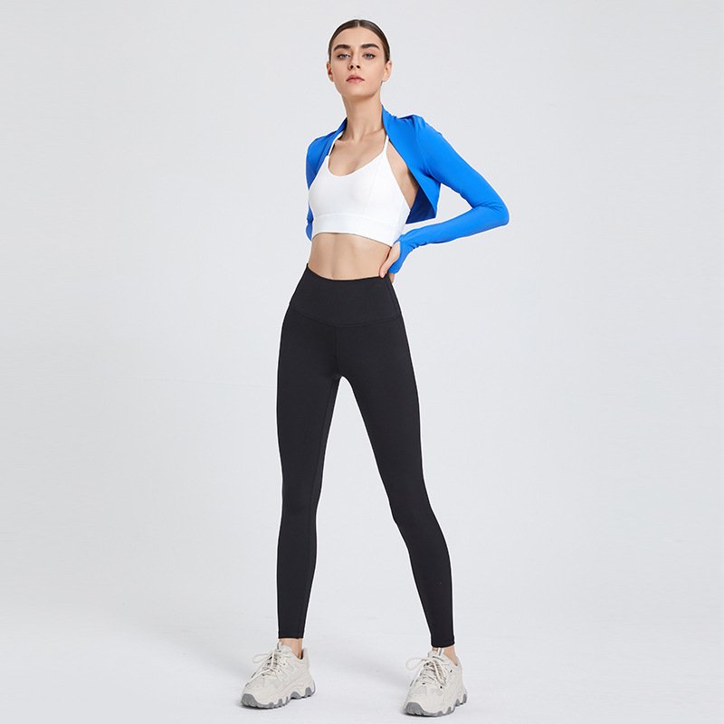 Sports Running Pants With Pockets Raised Hip