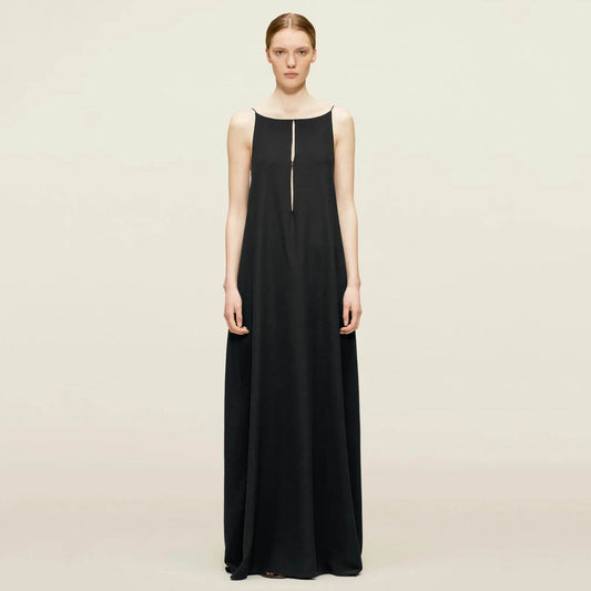 Janice Long Dress With Open Back