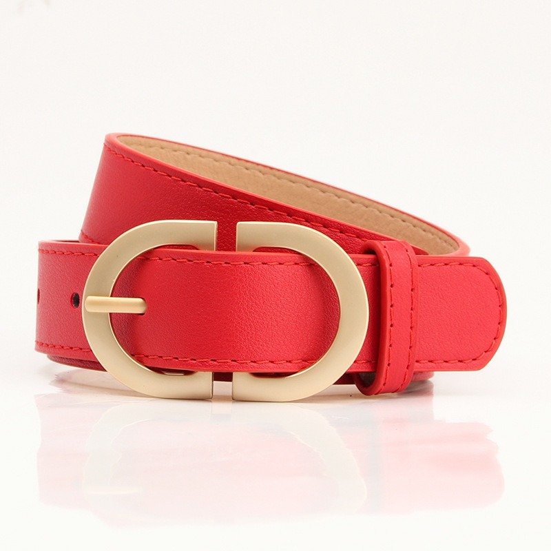 Cream Color Buckle Belt