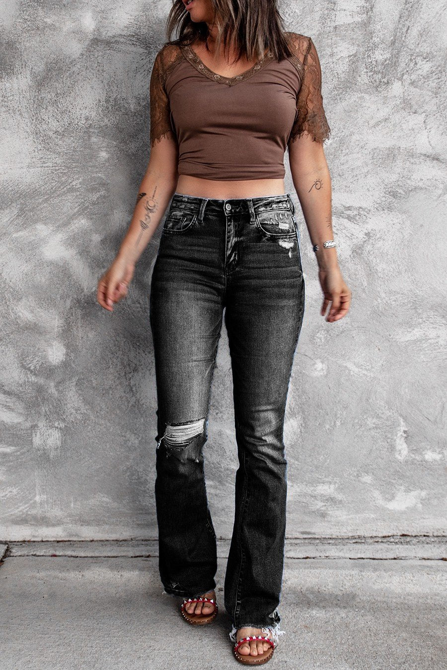 Stretch Micro Flared Jeans