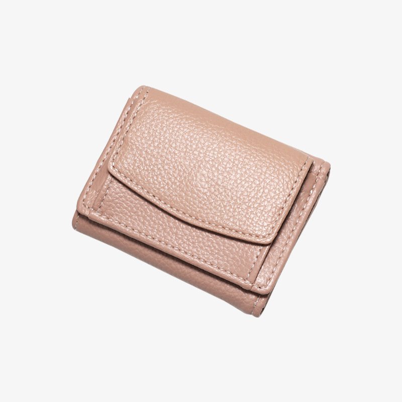 Ladies Short Wallet Student Lychee Wallet Clutch Card Holder Coin Purse