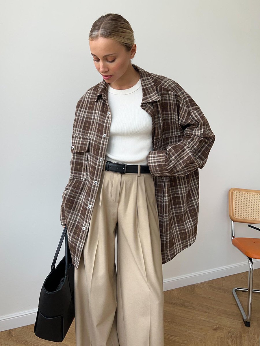 Striped Shirt With Double Pockets