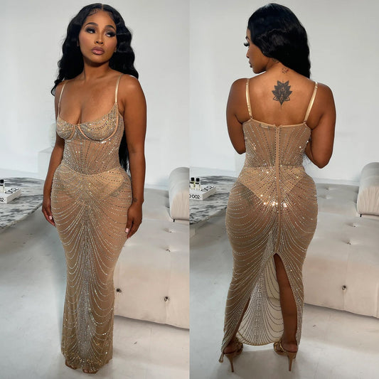 Layla Long Dress With Straps