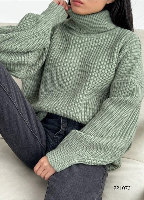 Oversize High Neck Sweater