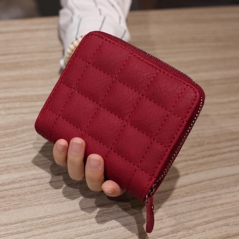 Short Wallet With Zipper And Pocket