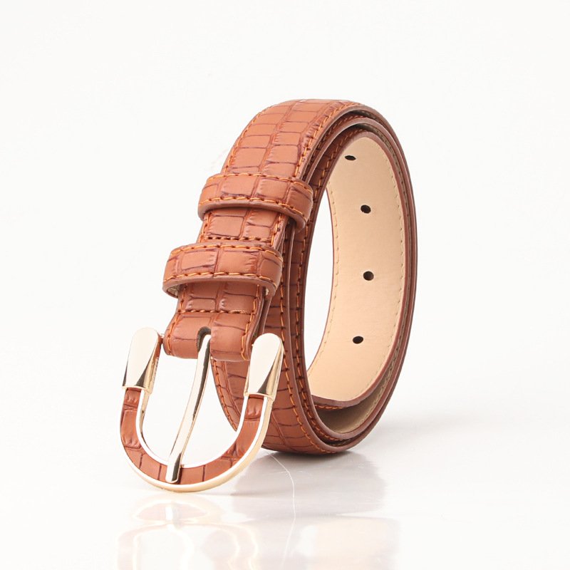 Women's PU Belt with Alloy Buckle