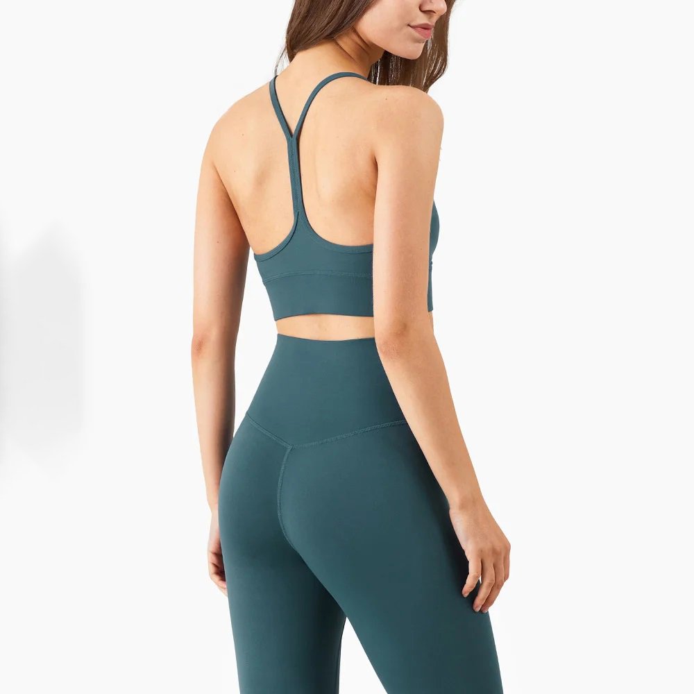 Sporty Set Of Leggings And Strapless Top