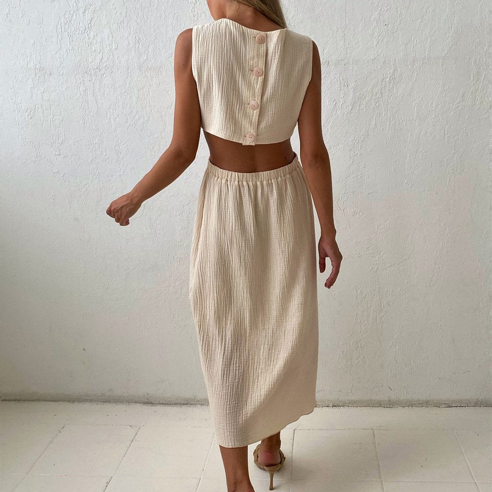 Open Back Vest Dress