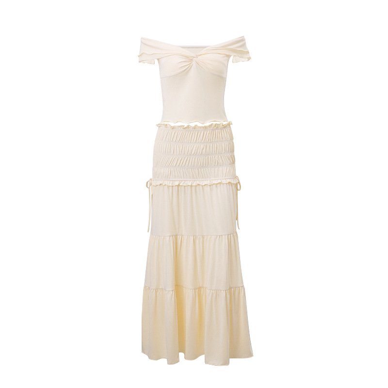 French Short Top and Pleated Skirt