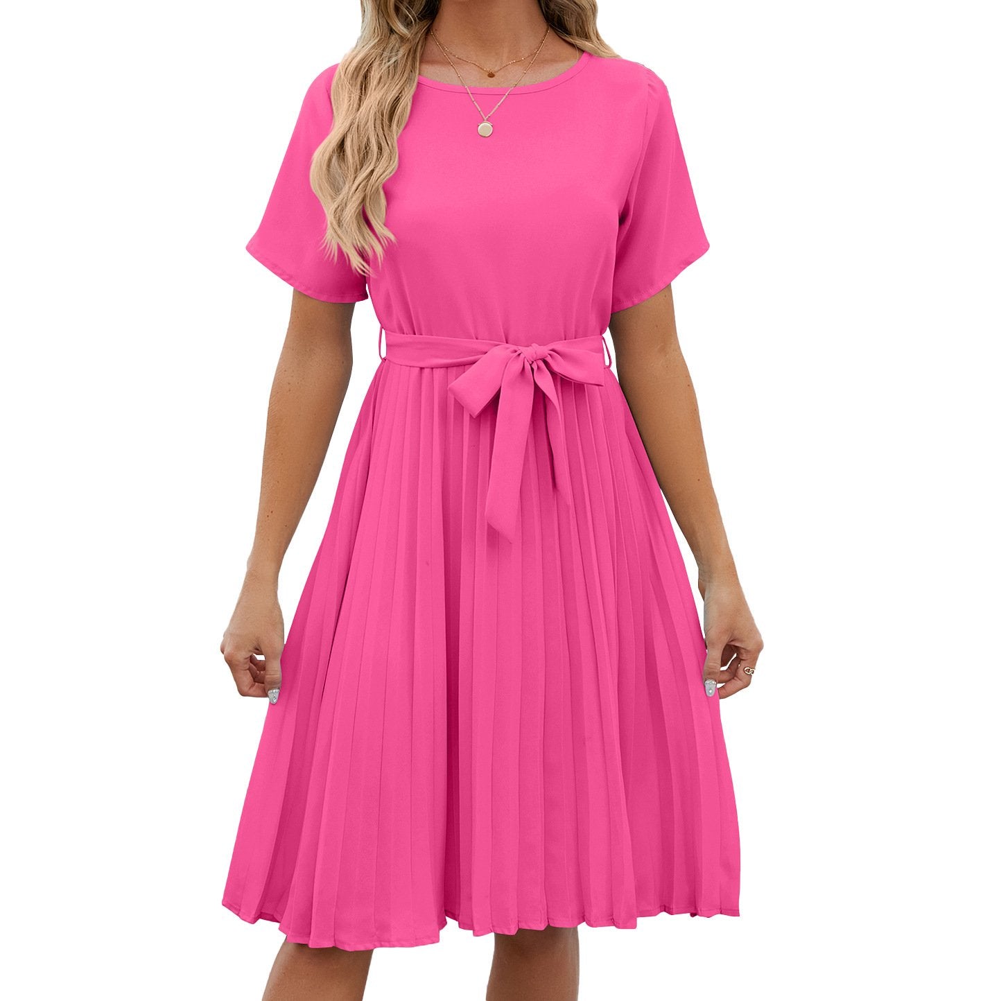 Loose Short Sleeve Dress