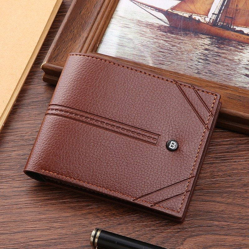 Men's Wallet with Multi-Card Embossing