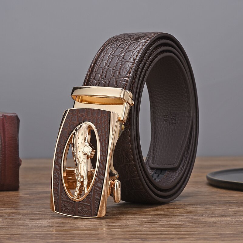 Casual Crocodile Skin Belt