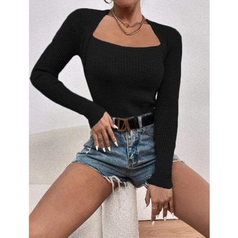 Long Sleeved knitted Base Sweater Top