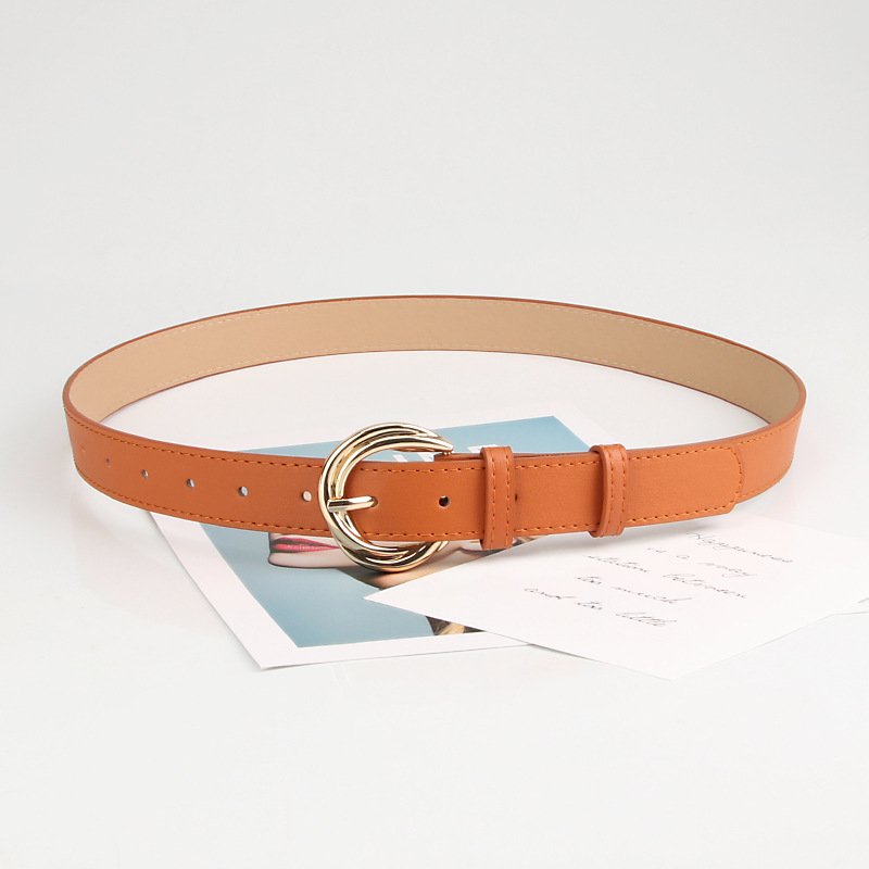 Tie-In PU Leather Pin Buckle Belt