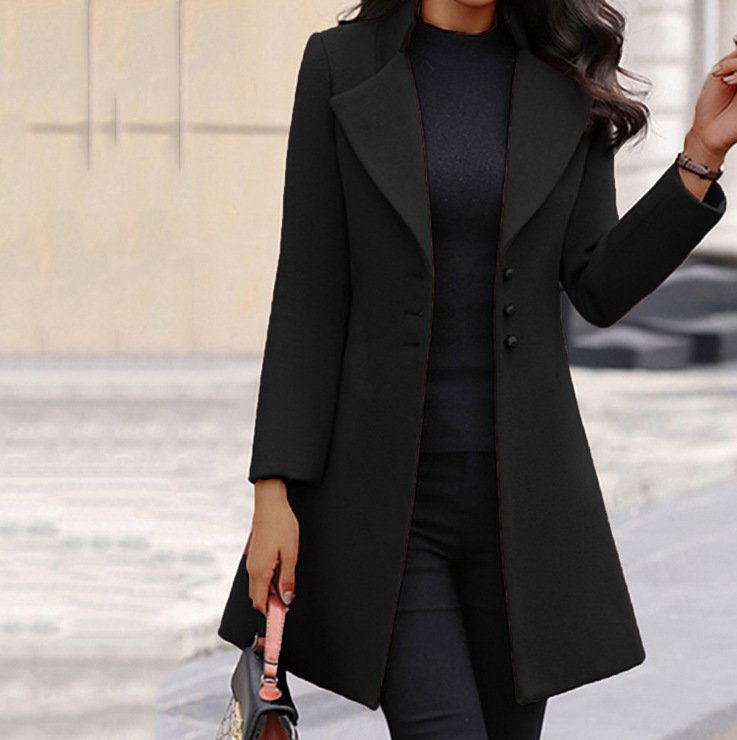 Slim Fit Wool Coat Jacket