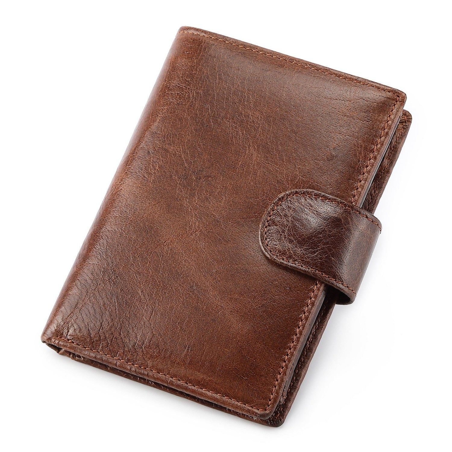 Short Vertical Leather Wallet