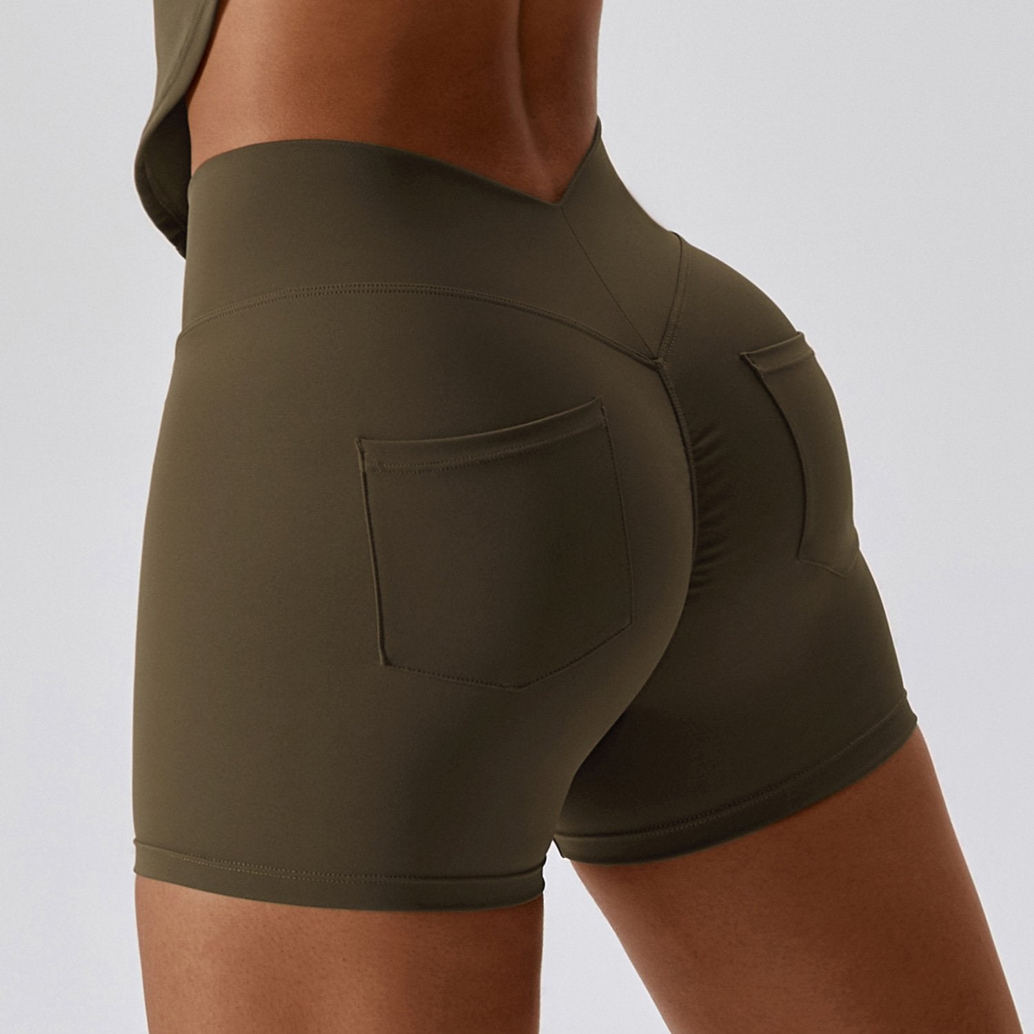 Tight Sport Shorts With Pocket