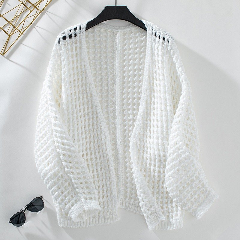 Hollow Out Crossover Sweater