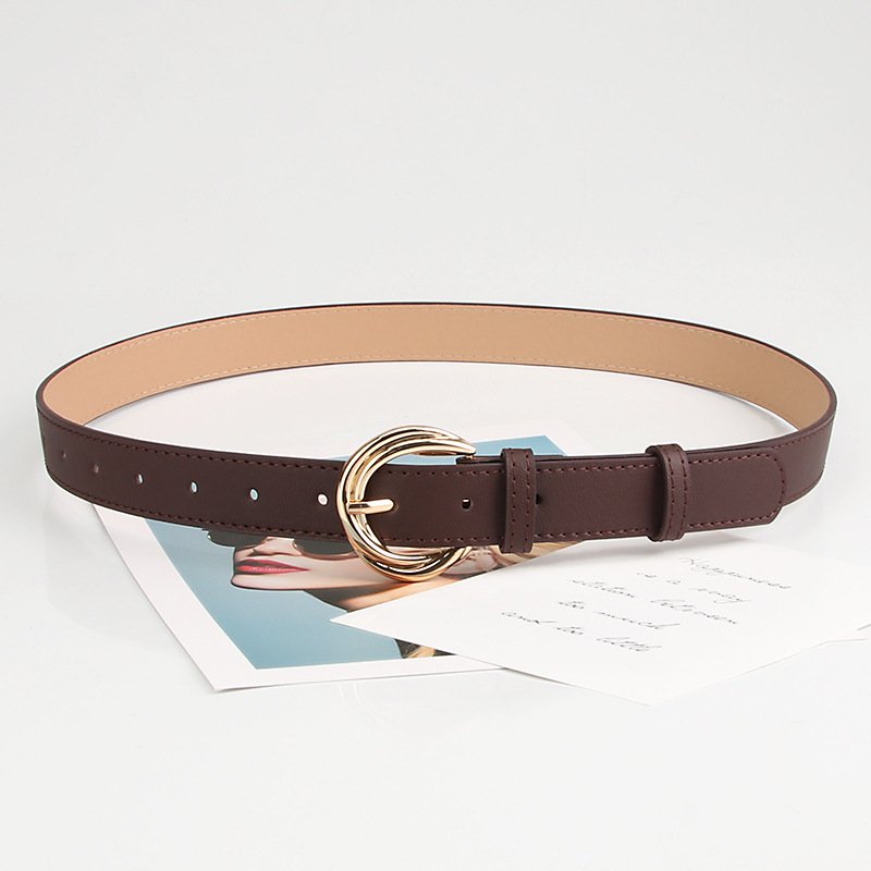 Tie-In PU Leather Pin Buckle Belt