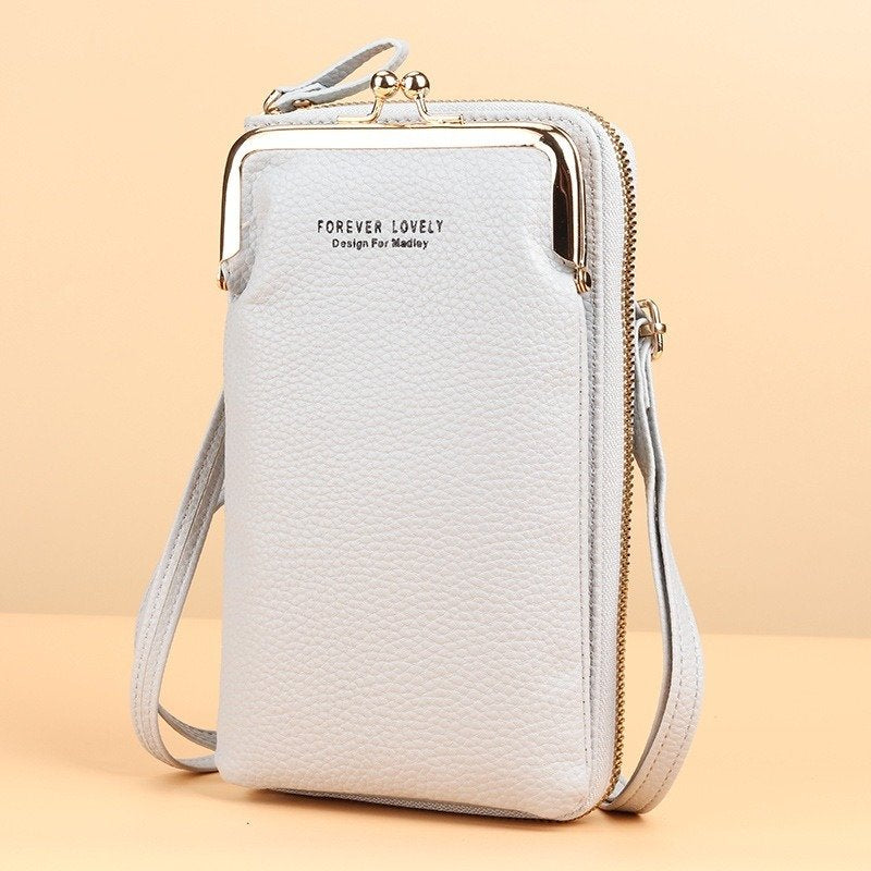 Solid Color Crossbody Bag