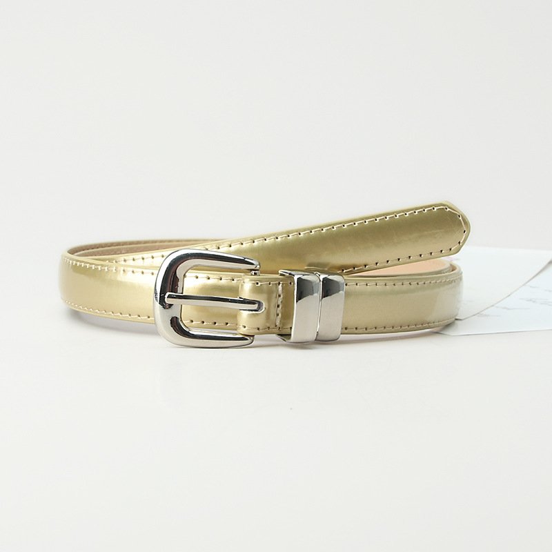 Alloy Thin Belt Candy Colored Ladies