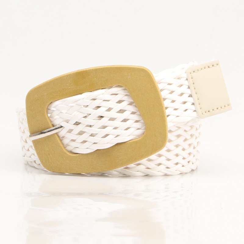 Braided Belt Square Plastic Buckle