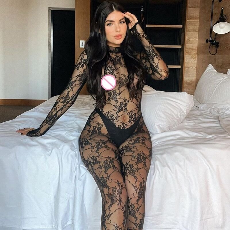 Transparent Lace Jumpsuit