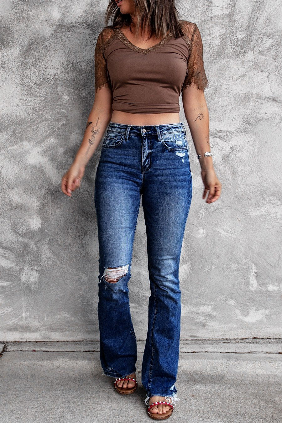 Stretch Micro Flared Jeans