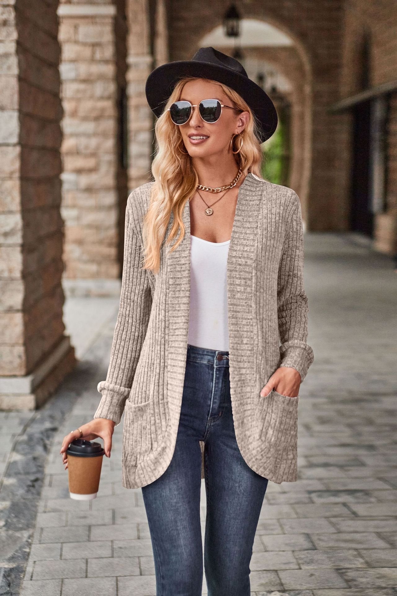 Long Strappy Cardigan