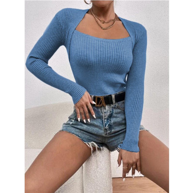 Long Sleeved knitted Base Sweater Top