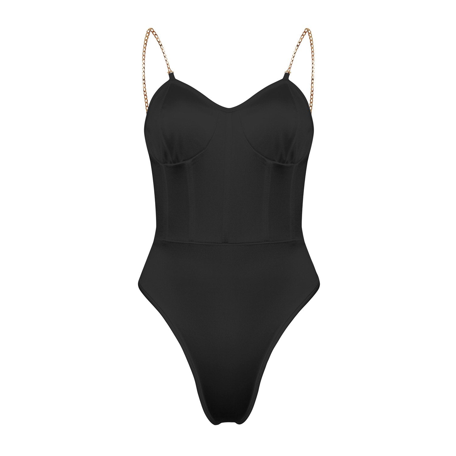 Bodysuit With Chain Straps