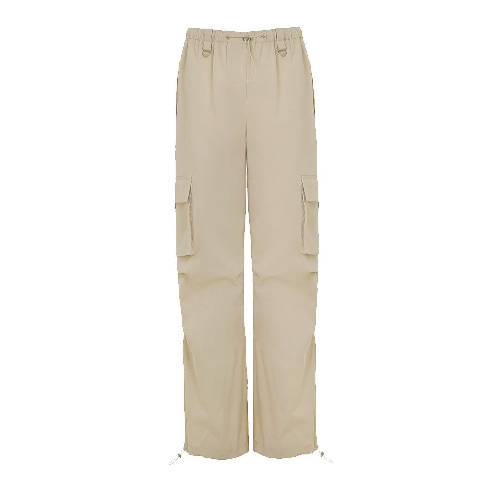 Big Pockets Drawstring Wide Leg Cargo Pants