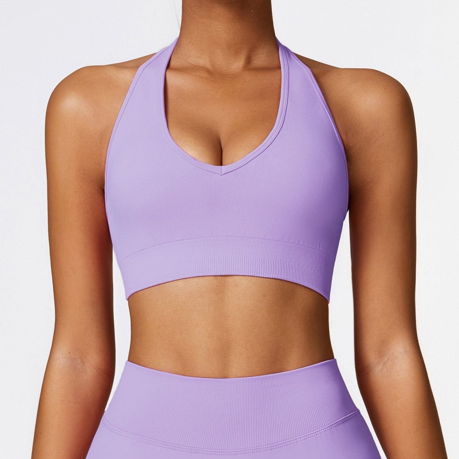 Sports Bra With Halter Neck