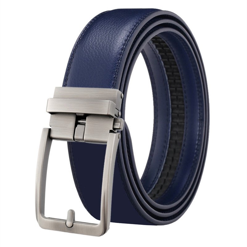 Hollowed Out Leather Belt For Men