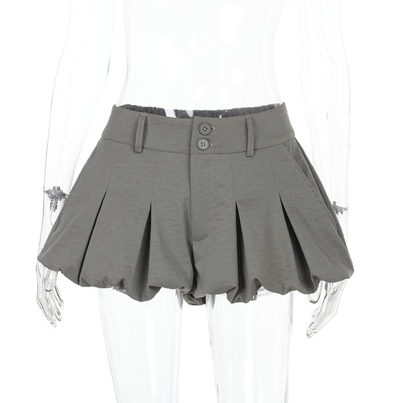 Versatile A-line short skirt