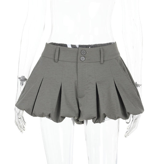 Versatile A-line short skirt