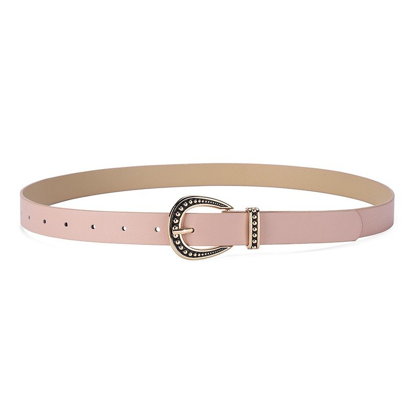 Simple Solid Color Pin Buckle Belt