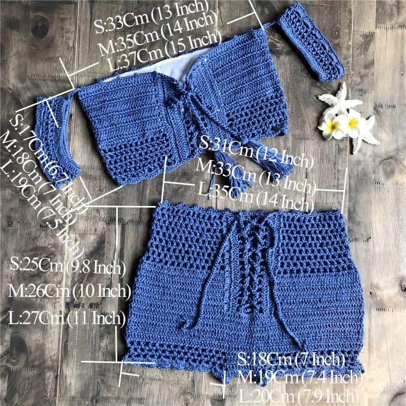 Judith Crochet Short Set