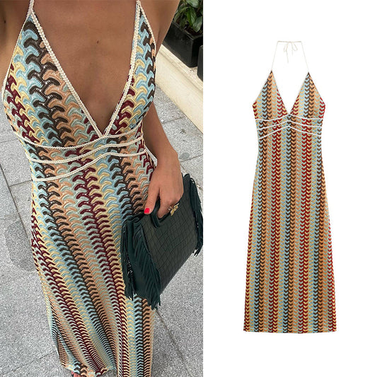 Junny Crochet Maxi Dress