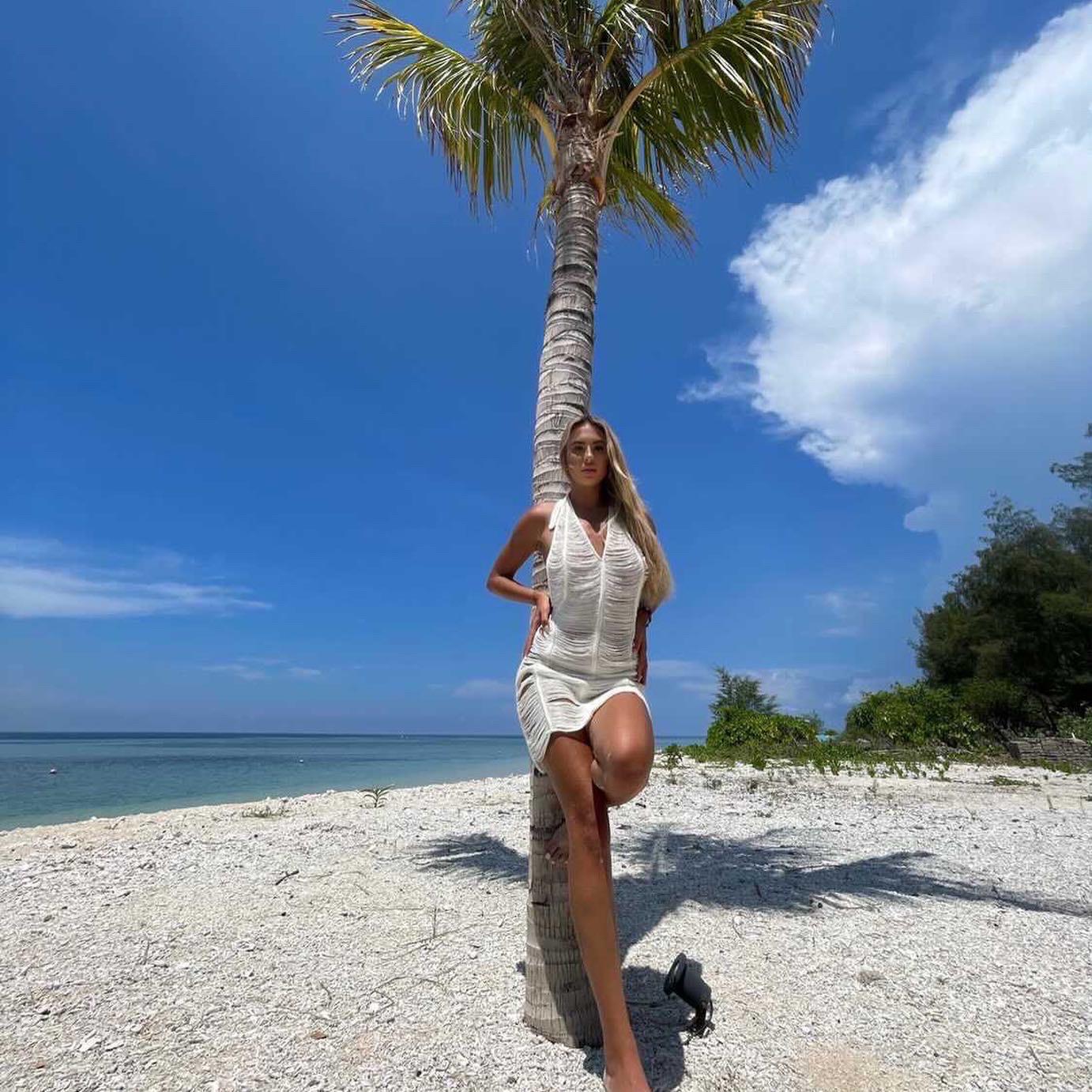 Paradise Crochet Short Dress