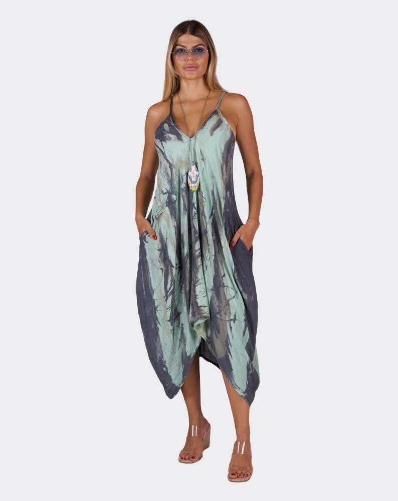 Turqouise Tyra Boho Dress