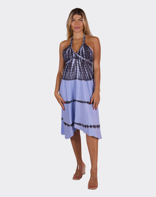 Blue & Aqua Pyra Boho Dress