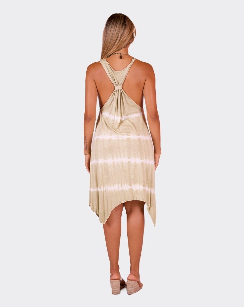 Beige Kyra Boho Dress