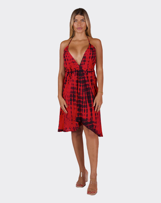 Red Pyra Boho Dress