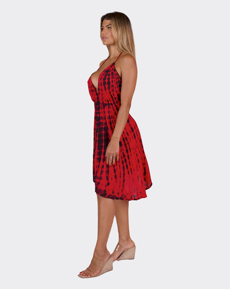 Red Pyra Boho Dress