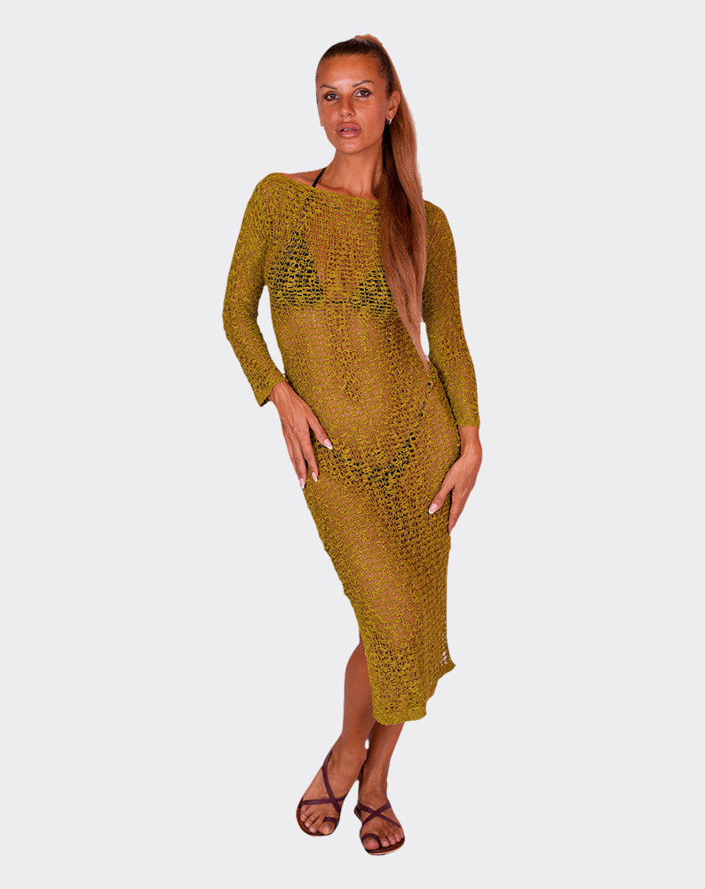 Brown Sienna Slit Cover Up