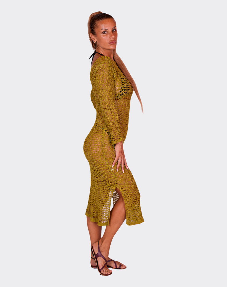 Brown Sienna Slit Cover Up