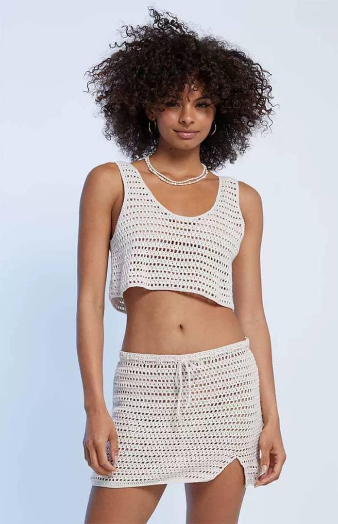 Aruba Crochet Skirt Set