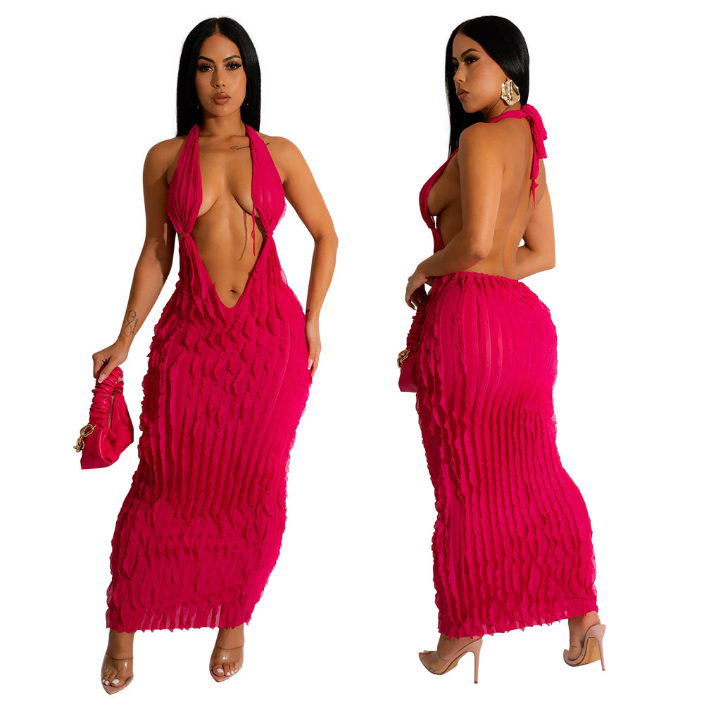 Let’s Go Out with Scarlett Open Back Maxi Dress